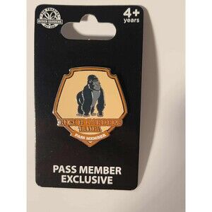 Busch Gardens Tampa Pass Member Exclusive Pin Gorilla RARE/HTF NEW